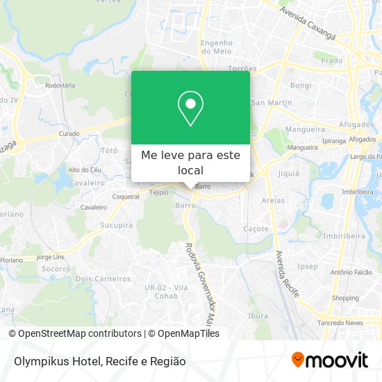 Olympikus Hotel mapa