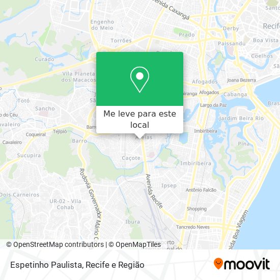 Espetinho Paulista mapa