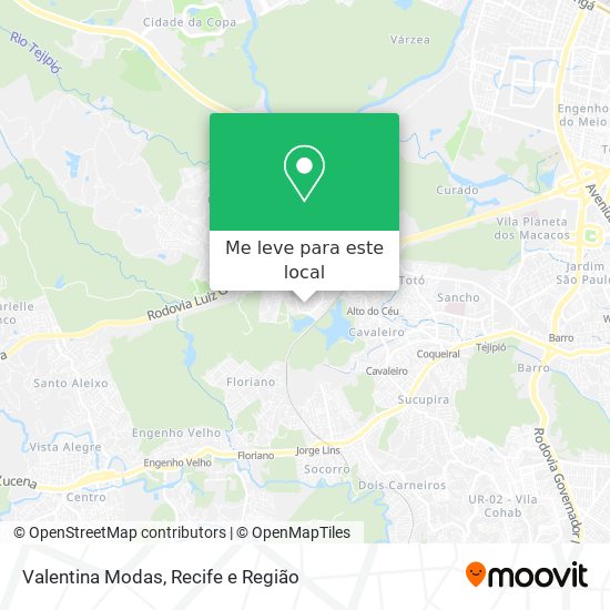 Valentina Modas mapa