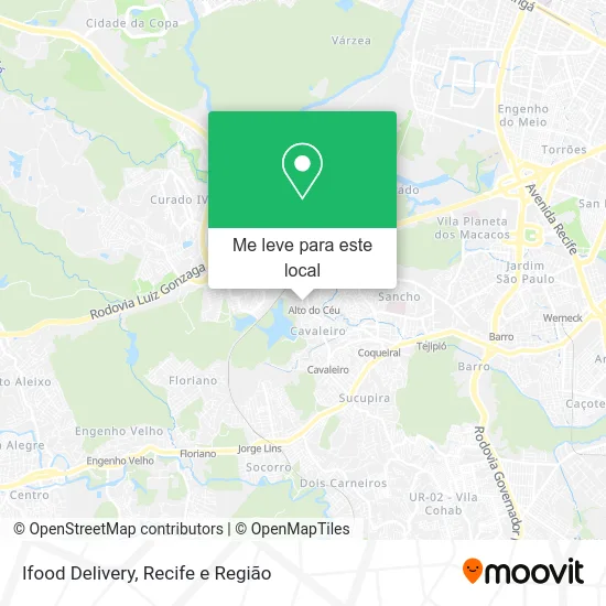 Ifood Delivery mapa