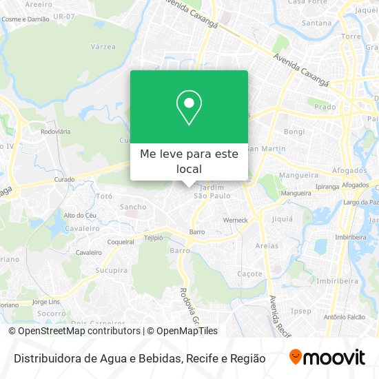 Distribuidora de Agua e Bebidas mapa