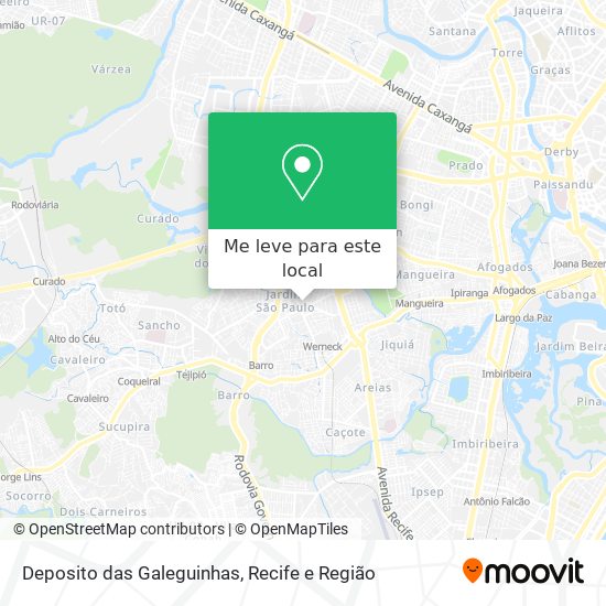 Deposito das Galeguinhas mapa