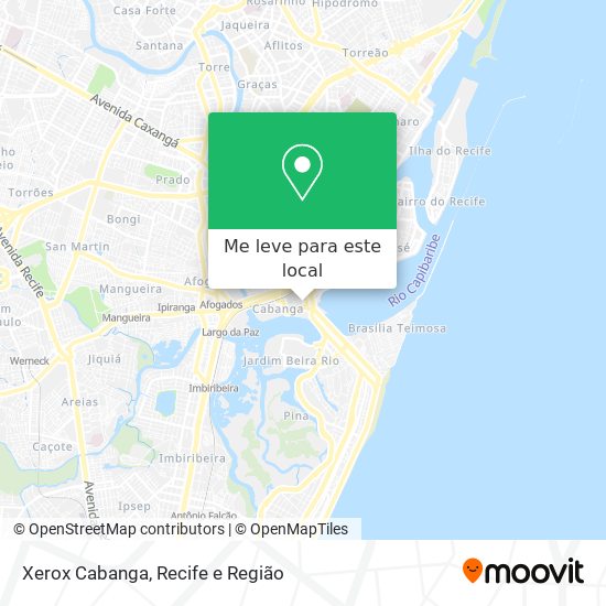 Xerox Cabanga mapa