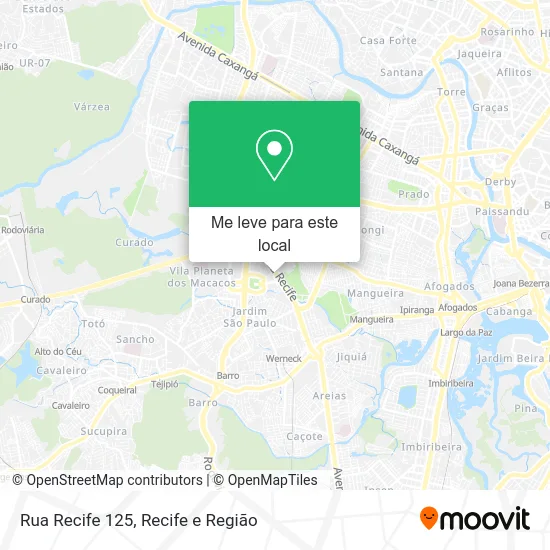 Rua Recife 125 mapa