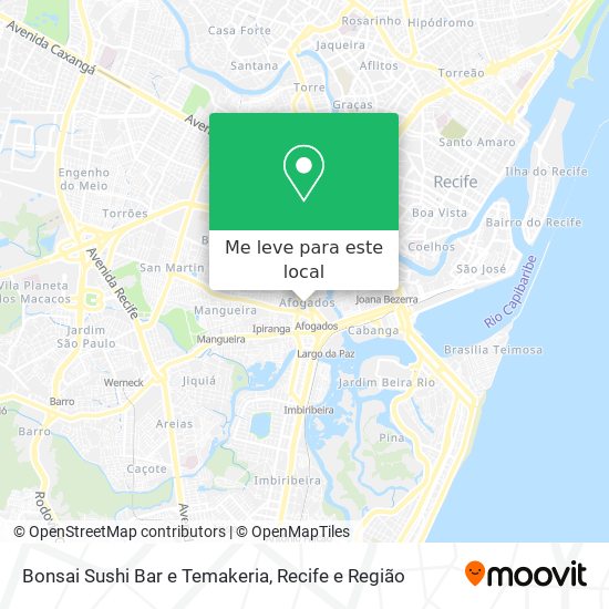 Bonsai Sushi Bar e Temakeria mapa