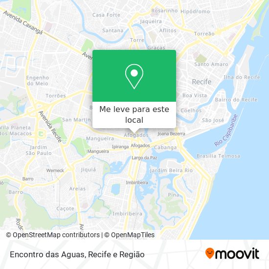 Encontro das Aguas mapa
