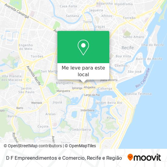 D F Empreendimentos e Comercio mapa