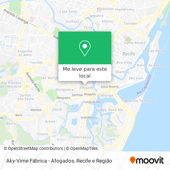 Aky-Vime Fábrica - Afogados mapa