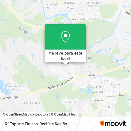 Rf Esporte Fitness mapa