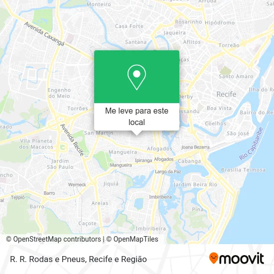 R. R. Rodas e Pneus mapa