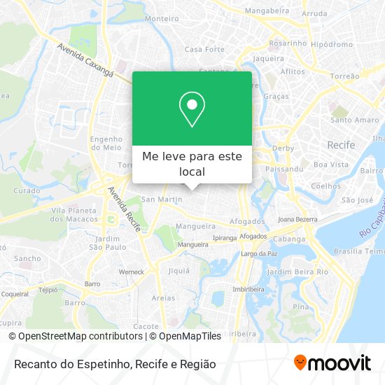 Recanto do Espetinho mapa