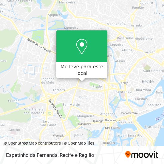 Espetinho da Fernanda mapa