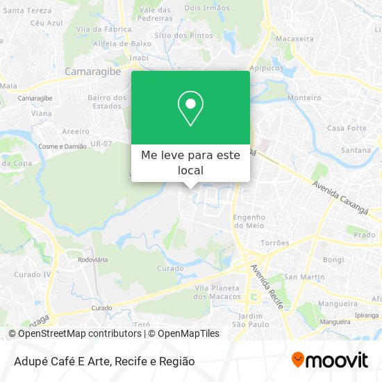 Adupé Café E Arte mapa