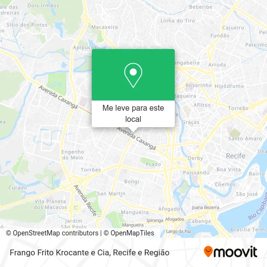 Frango Frito Krocante e Cia mapa