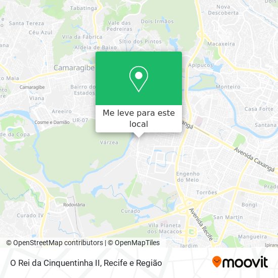 O Rei da Cinquentinha II mapa
