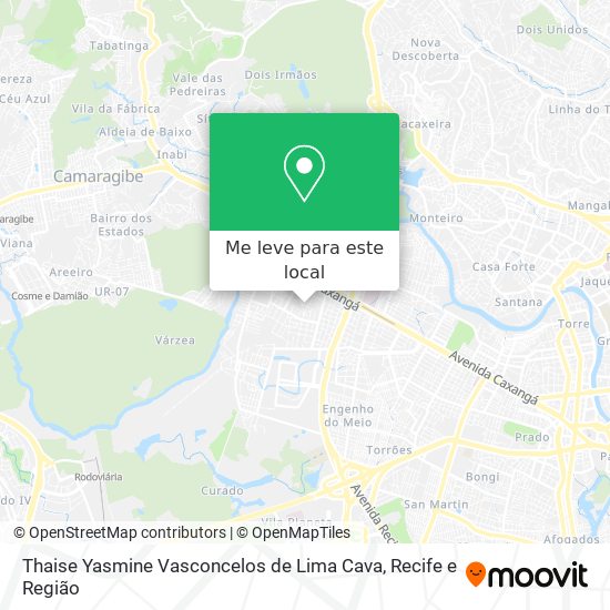 Thaise Yasmine Vasconcelos de Lima Cava mapa