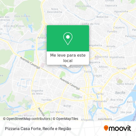 Pizzaria Casa Forte mapa