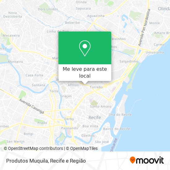 Produtos Muquila mapa