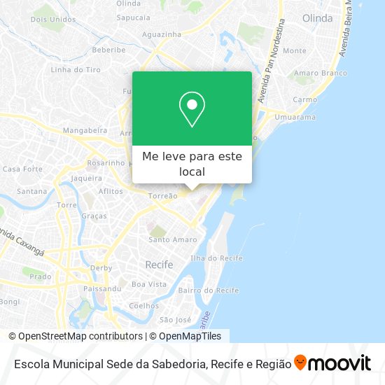 Escola Municipal Sede da Sabedoria mapa