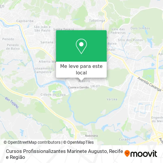 Cursos Profissionalizantes Marinete Augusto mapa