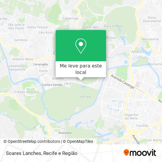 Soares Lanches mapa