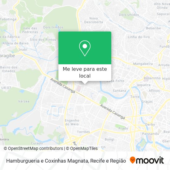Hamburgueria e Coxinhas Magnata mapa