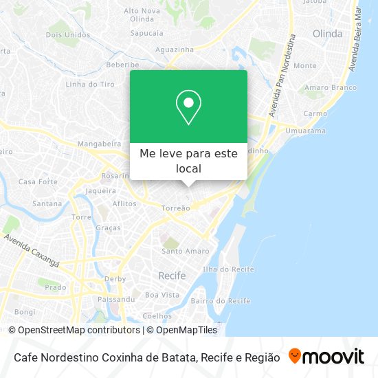 Cafe Nordestino Coxinha de Batata mapa