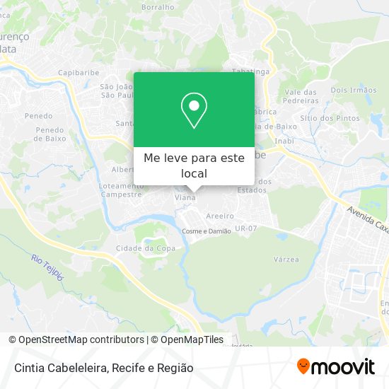 Cintia Cabeleleira mapa