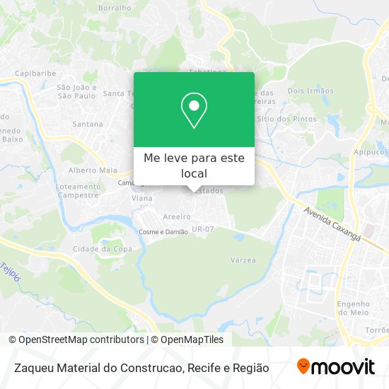Zaqueu Material do Construcao mapa