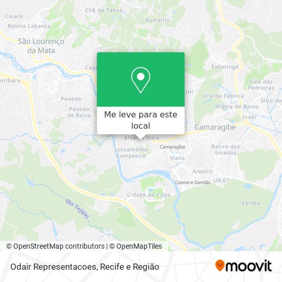 Odair Representacoes mapa