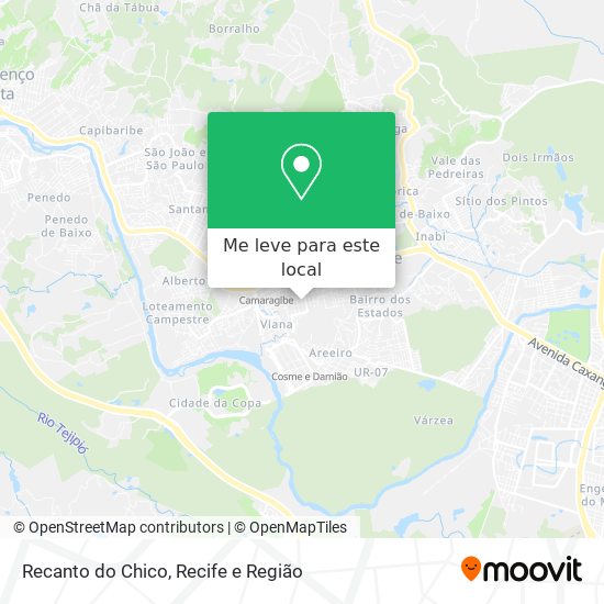 Recanto do Chico mapa