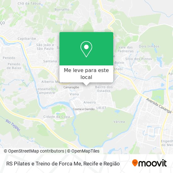 RS Pilates e Treino de Forca Me mapa