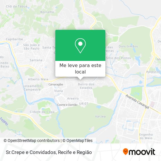 Sr.Crepe e Convidados mapa