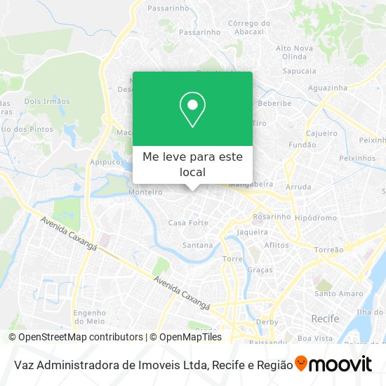 Vaz Administradora de Imoveis Ltda mapa
