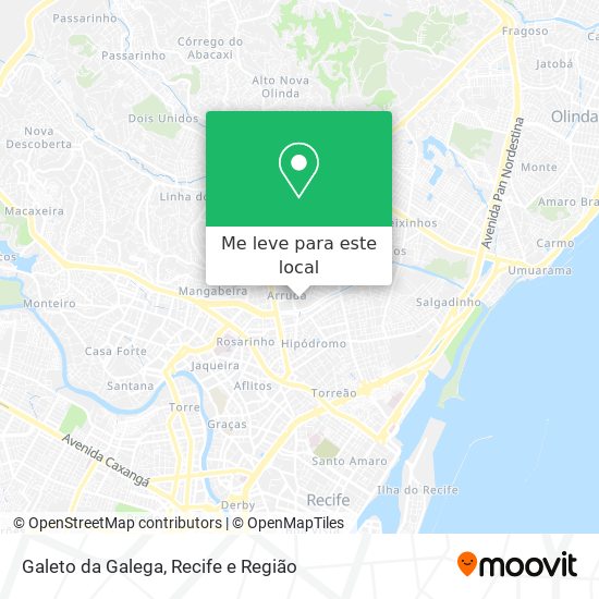 Galeto da Galega mapa