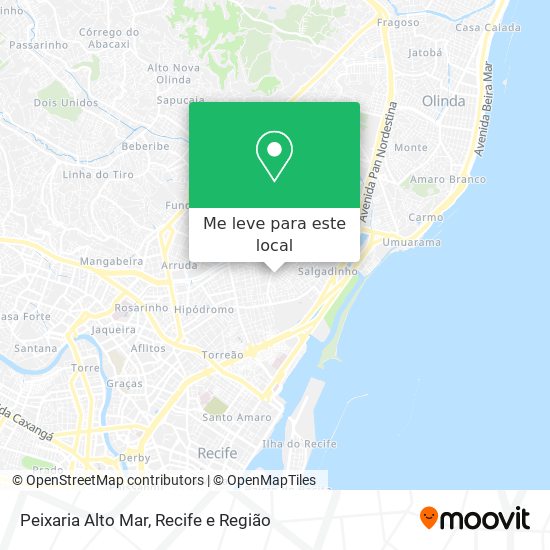 Peixaria Alto Mar mapa