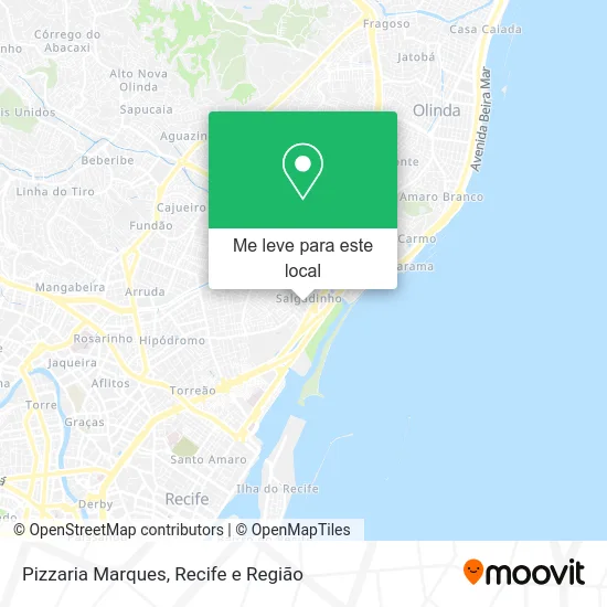 Pizzaria Marques mapa