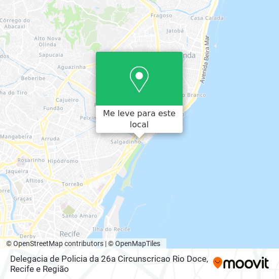 Delegacia de Policia da 26a Circunscricao Rio Doce mapa