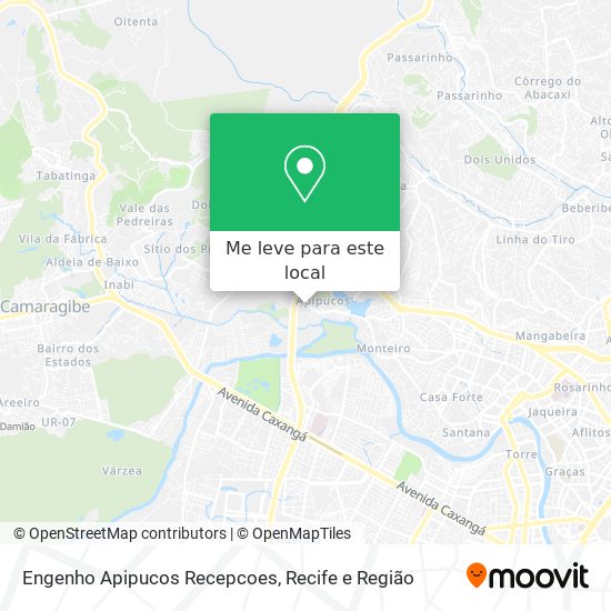 Engenho Apipucos Recepcoes mapa