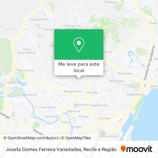 Josefa Gomes Ferreira Variedades mapa