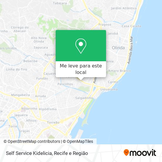 Self Service Kidelicia mapa
