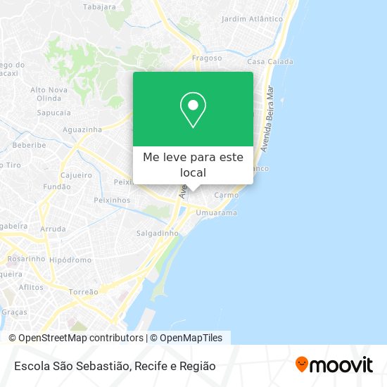 Escola São Sebastião mapa