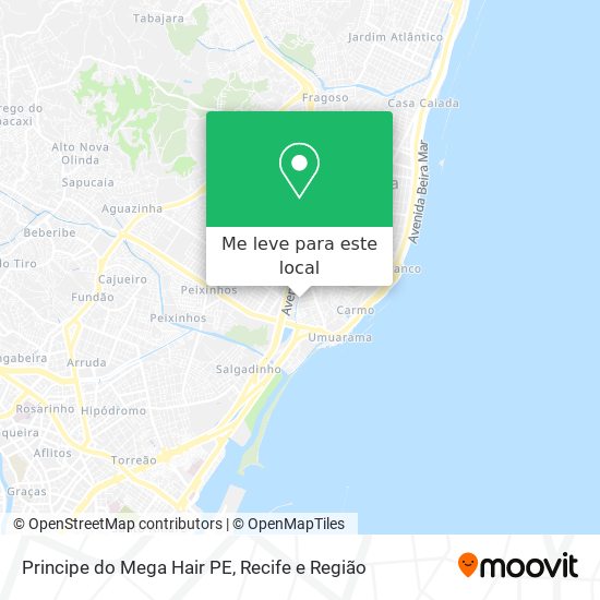 Principe do Mega Hair PE mapa