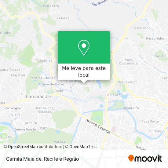 Camila Maia de mapa