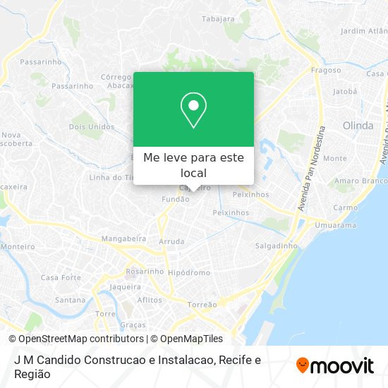 J M Candido Construcao e Instalacao mapa