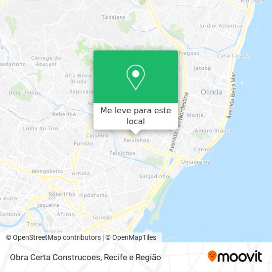 Obra Certa Construcoes mapa