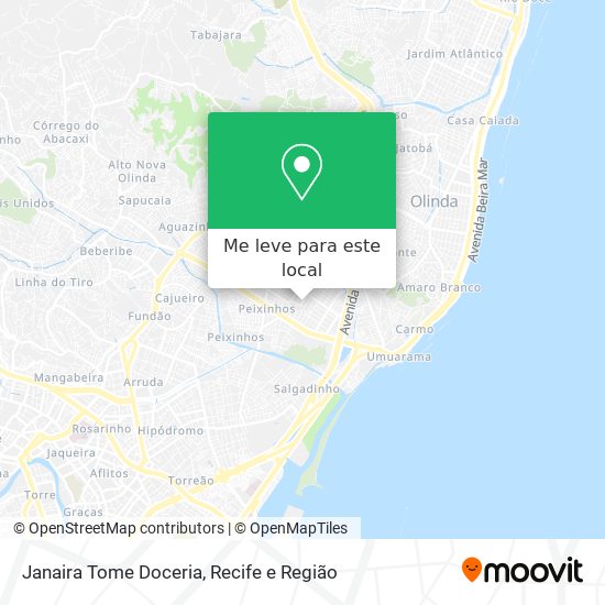 Janaira Tome Doceria mapa