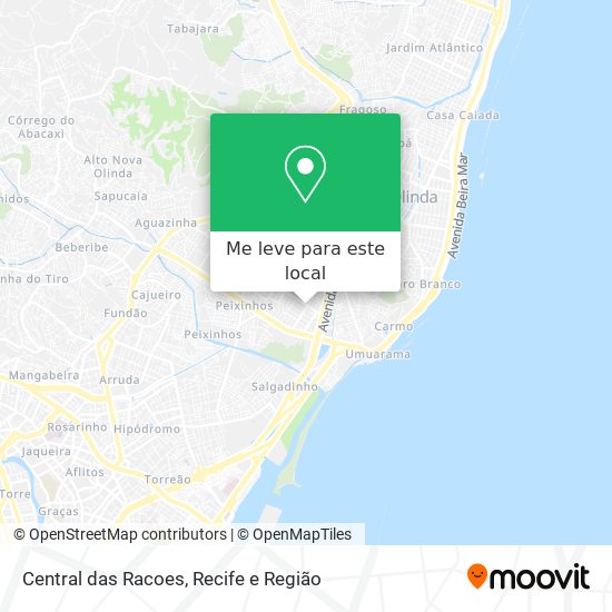 Central das Racoes mapa