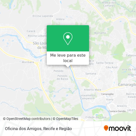Oficina dos Amigos mapa