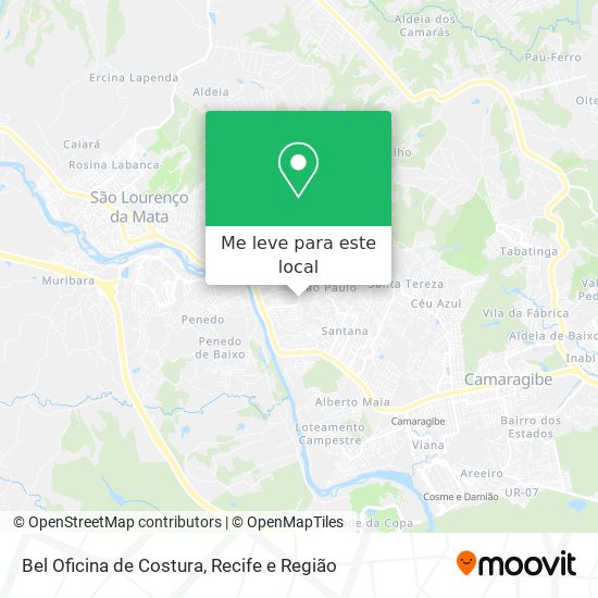 Bel Oficina de Costura mapa